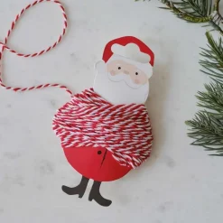 Red & White Christmas Twine - 10M