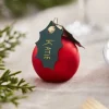 Red Berry Bauble Place Card Holders With Holly Leaf Tags - 4Cm (6Pk)