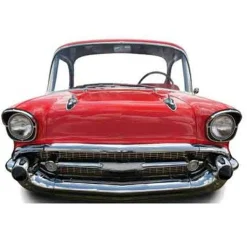 Red Car Stand-In Cardboard Photo Prop - 151Cm X 105Cm