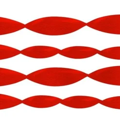 Red Crepe Paper Streamer - 24M