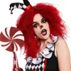 Red Crimped Wig