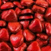 Red Foil Chocolate Hearts - 1Kg