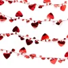 Red Foil Heart Garland - 63Cm