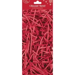 Red Glimmer Shredded Tissue Paper (20G Pack)