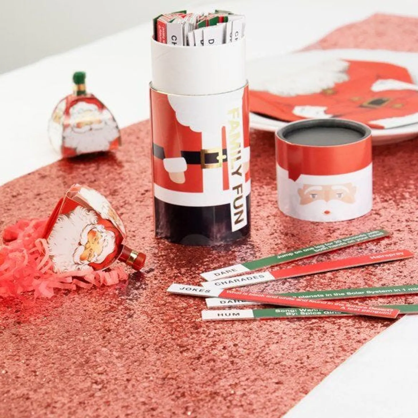 Red Glitter Table Runner - 1.8M