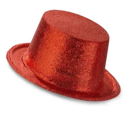 Red Glitter Top Hat
