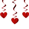 Red Heart Hanging Swirls - 60Cm (3Pk)
