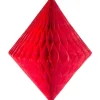 Red Honeycomb Diamond Decoration - 30Cm