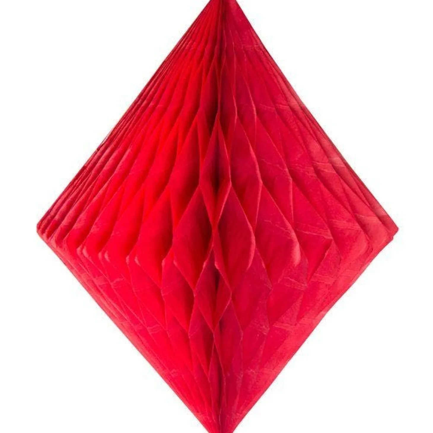 Red Honeycomb Diamond Decoration - 30Cm