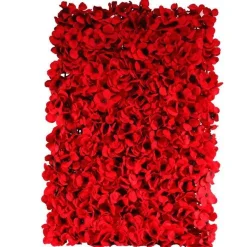 Red Hydranga Flower Wall - 40X60Cm