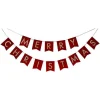 Red Merry Christmas Velvet Bunting - 2M