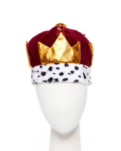 Red Plush King's Crown - Child