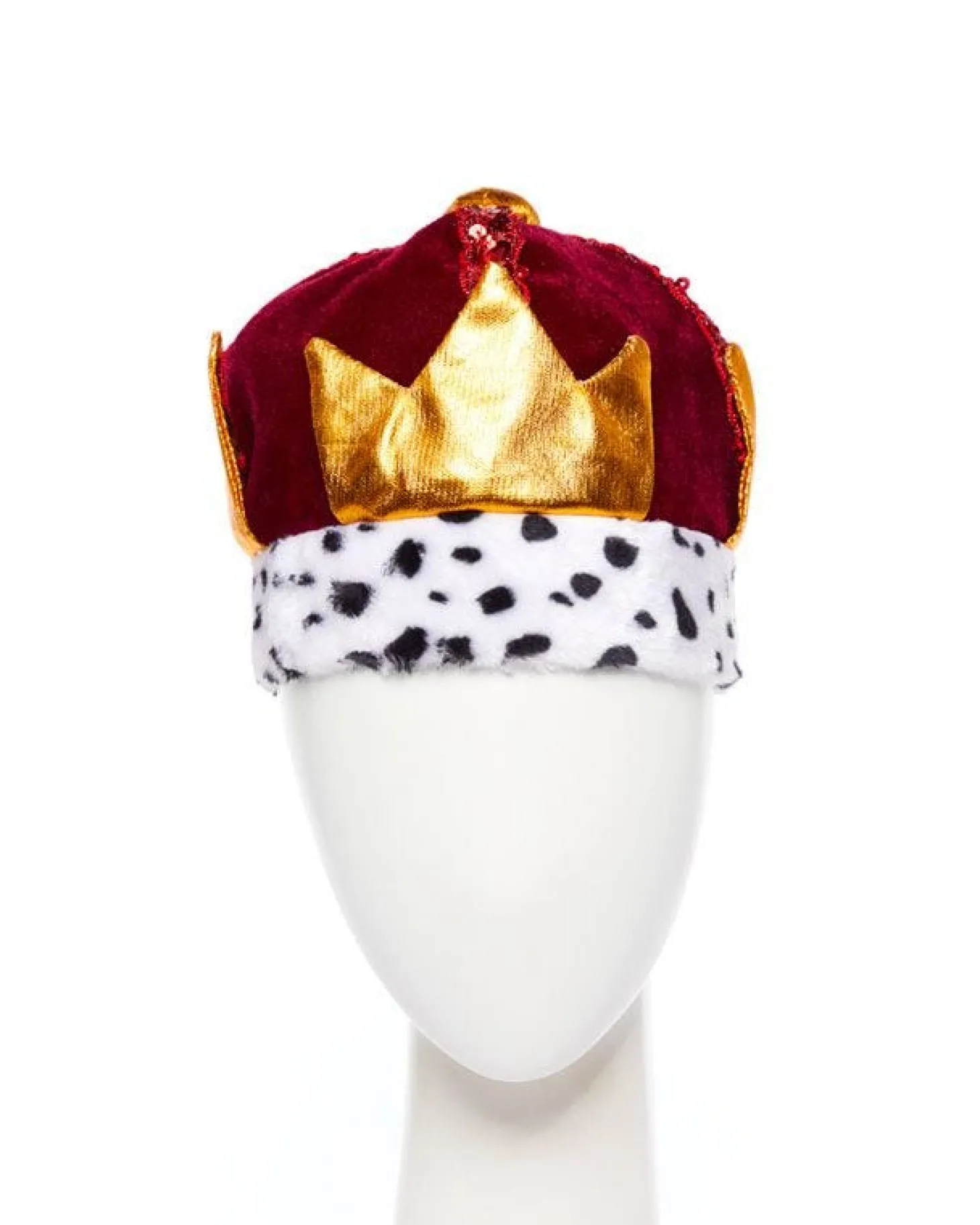 Red Plush King's Crown - Child