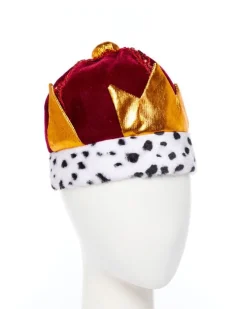 Red Plush King's Crown - Child
