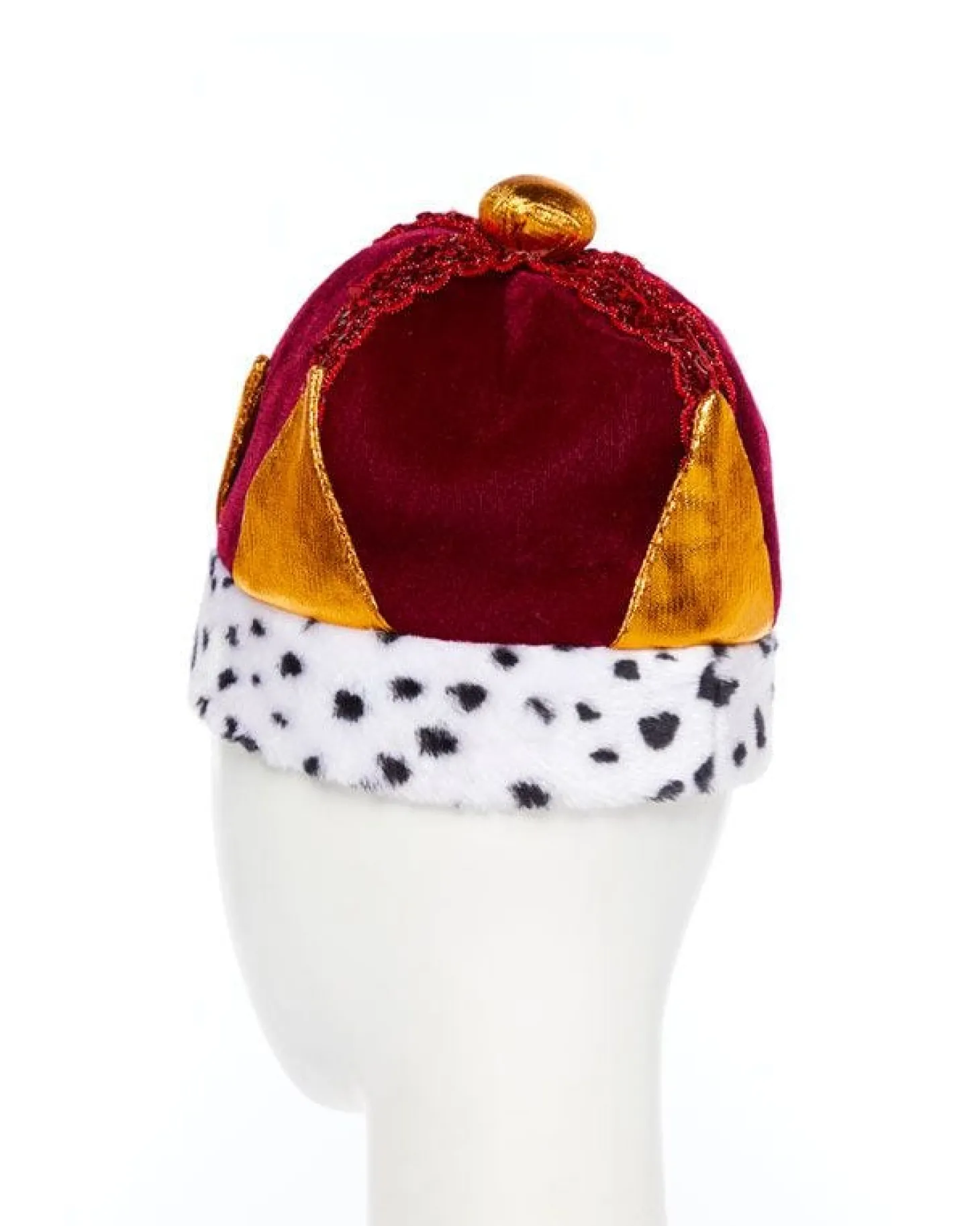 Red Plush King's Crown - Child