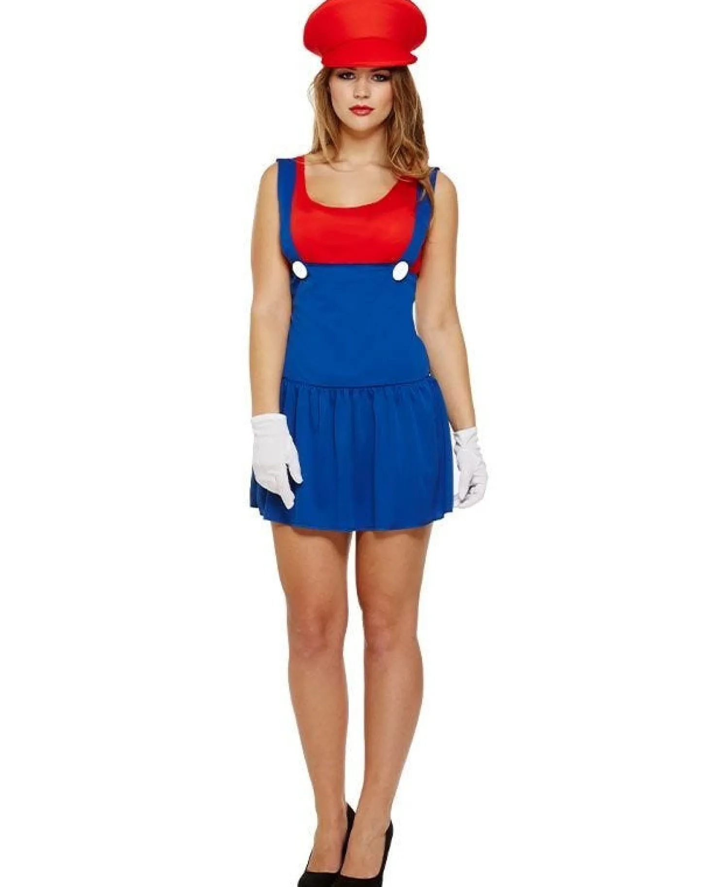 Red Super Workman - Womens Costume