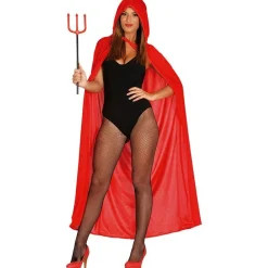 Red Velvet Hooded Cape - Adult