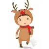 Reindeer Cardboard Cutout - 92Cm X 47Cm