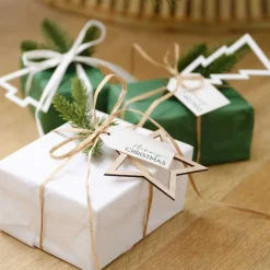 Ribbon, Foliage, Tags & Wooden Present Toppers Set