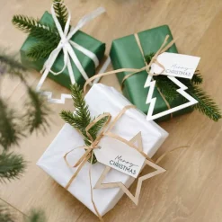 Ribbon, Foliage, Tags & Wooden Present Toppers Set