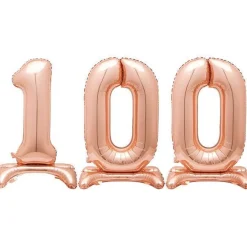 Rose Gold 100 Standing Balloon Kit - 30" Foil