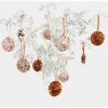 Rose Gold Dot Tree Decoration Pinwheels (10Pk)
