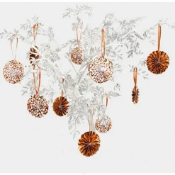 Rose Gold Dot Tree Decoration Pinwheels (10Pk)