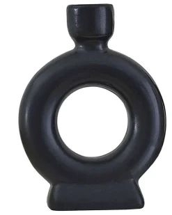 Round Ceramic Dinner Candle Holders (2Pk)