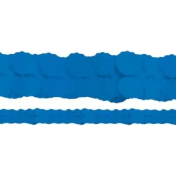 Royal Blue Paper Garland Decoration - 3.7M