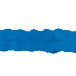 Royal Blue Paper Garland Decoration - 3.7M