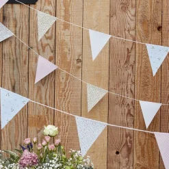 Rustic Country Floral Paper Bunting - 10M