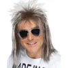 80S Ash Blonde Mullet Wig