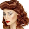 40S Auburn Pin Up Girl Wig