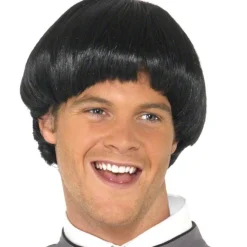 60S Black Bowl Mod Wig