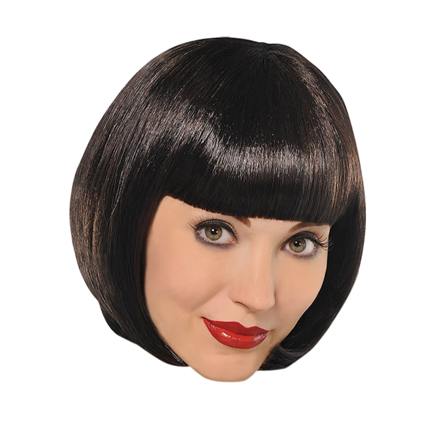 20S Black Flapper Wig
