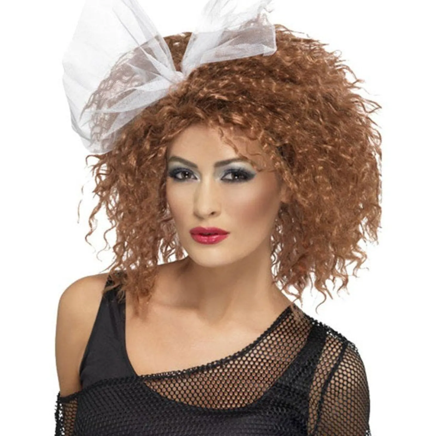 80S Brown Wild Child Wig