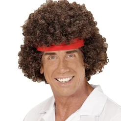 80S Tennis Player Wig