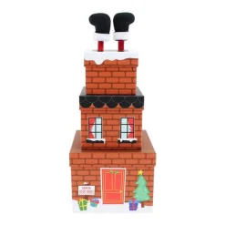 Santa Chimney Plush Stacking Boxes - 35Cm (3Pk)