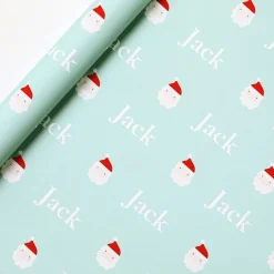 Santa Christmas Personalised Wrapping Paper - 62 X 100Cm Sheet