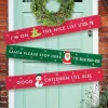 Santa Please Stop Here Paper Door Banners - 1M (3Pk)