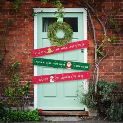Santa Please Stop Here Paper Door Banners - 1M (3Pk)