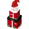 Santa Plush Stacking Boxes - 35Cm