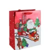 Santa Train Medium Gift Bag - 25.5Cm X 21.5Cm