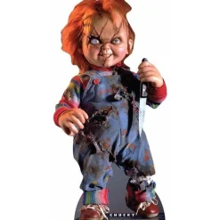 Scarred Chucky Cardboard Cutout - 75Cm X 37Cm