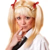 School Girl Pigtail Wig - Blonde