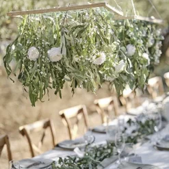 Secret Garden Hanging Wooden Frame With Mesh For Foliage