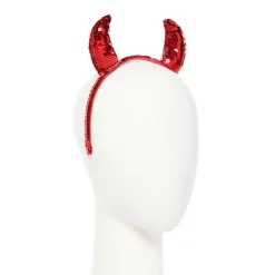 Sequinned Devil Horns Headband