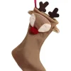 Shaped Reindeer Stocking
