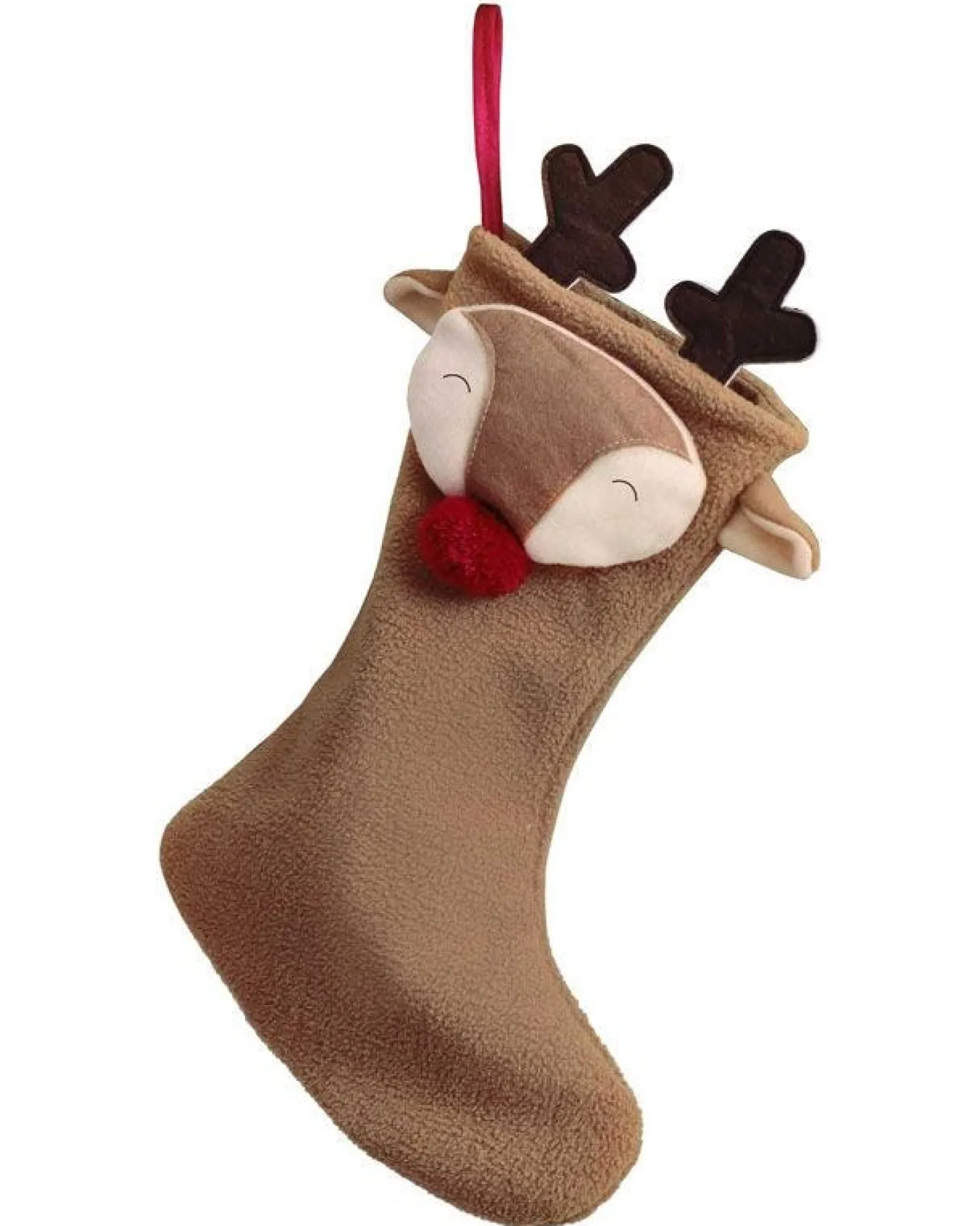 Shaped Reindeer Stocking