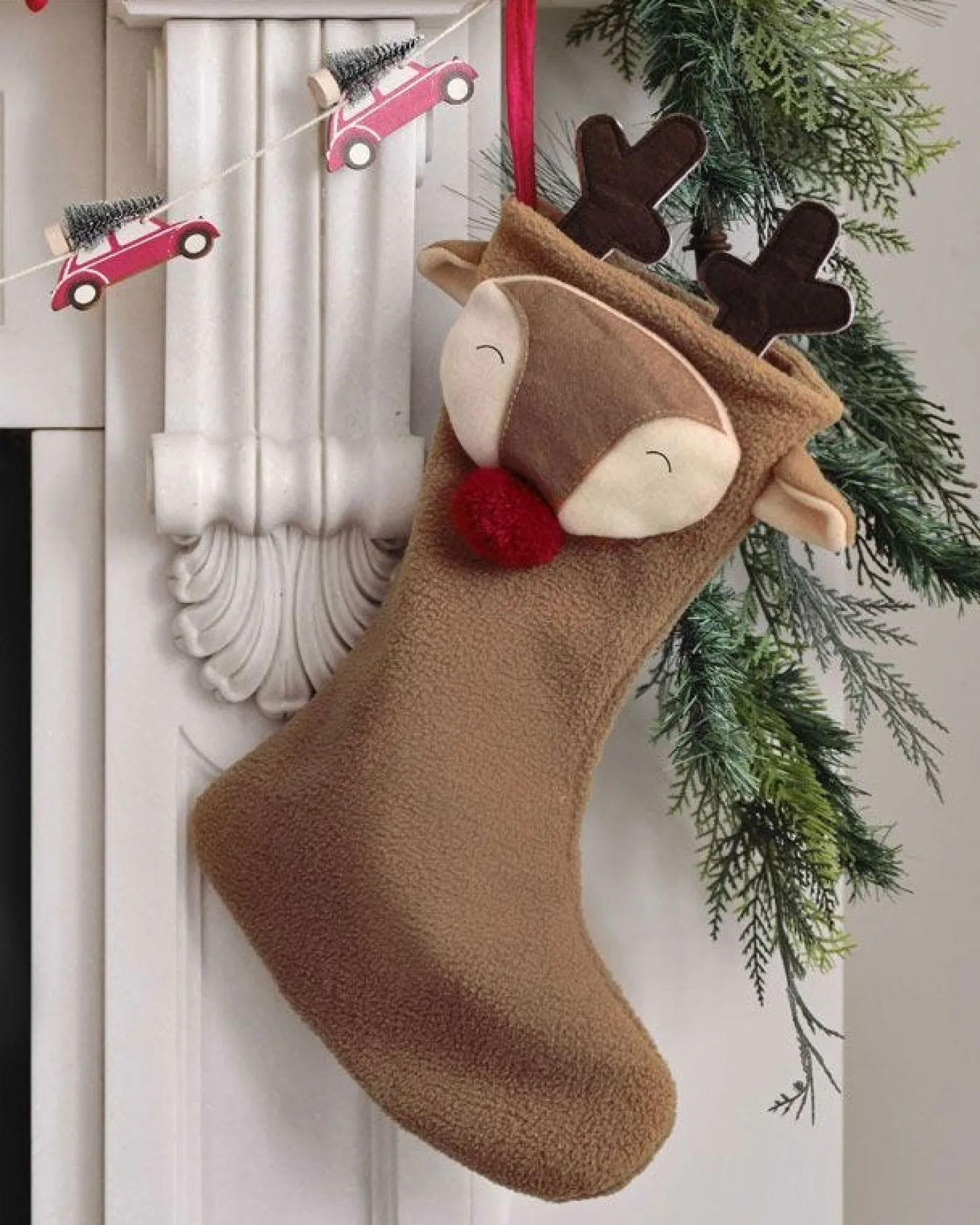 Shaped Reindeer Stocking